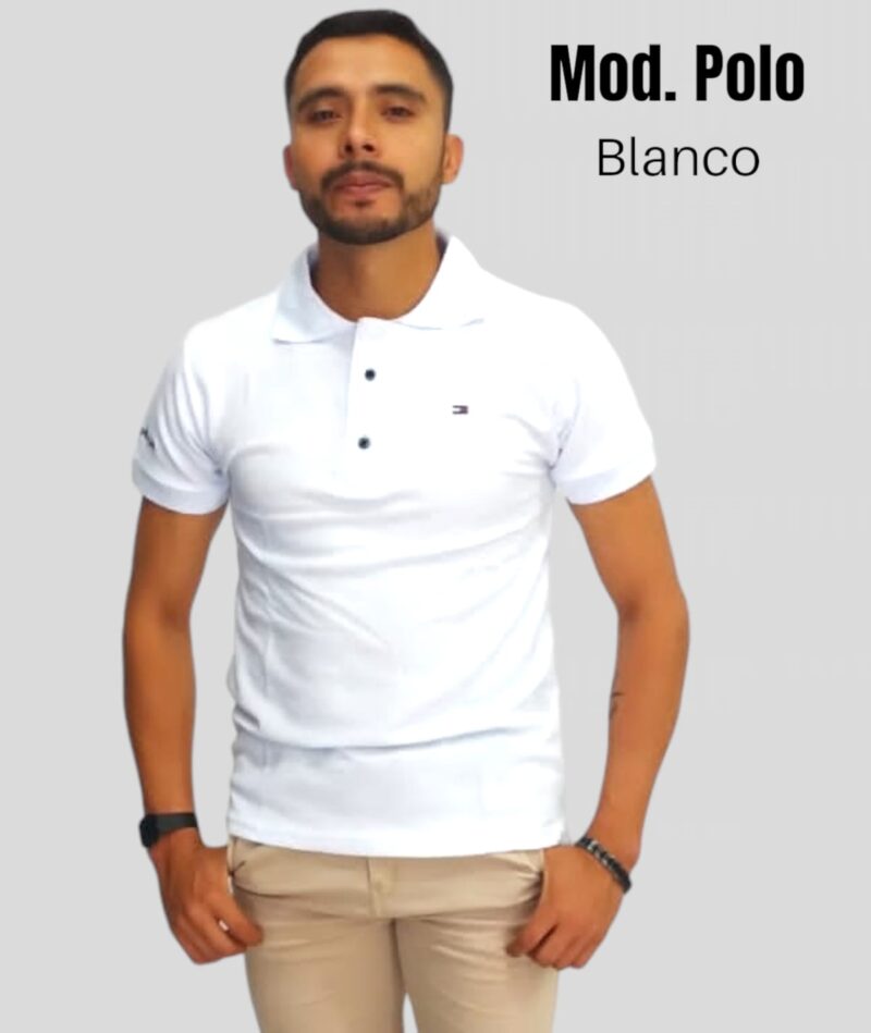 POLO CABALLERO BLANCO