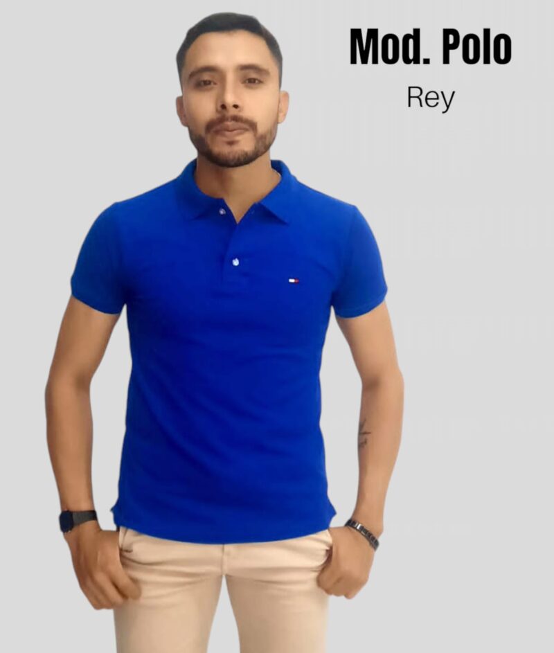 POLO CABALLERO AZUL REY