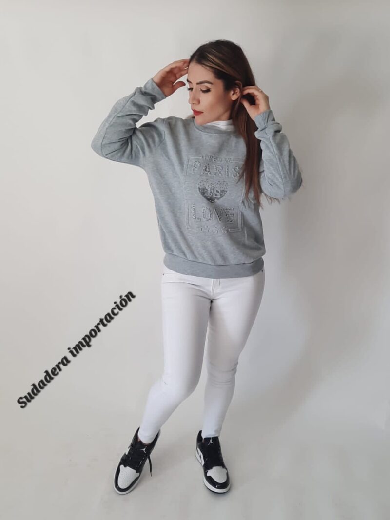 SUDADERA GREY 02 GRIS