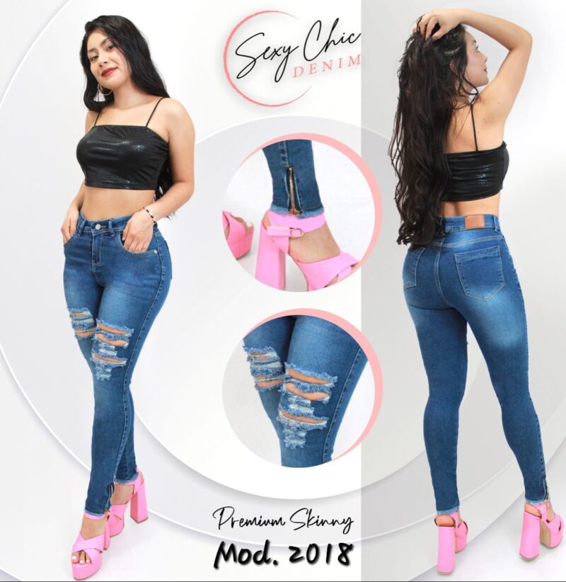 PANTALON DE MEZCLILLA SEXY CHIC 2018