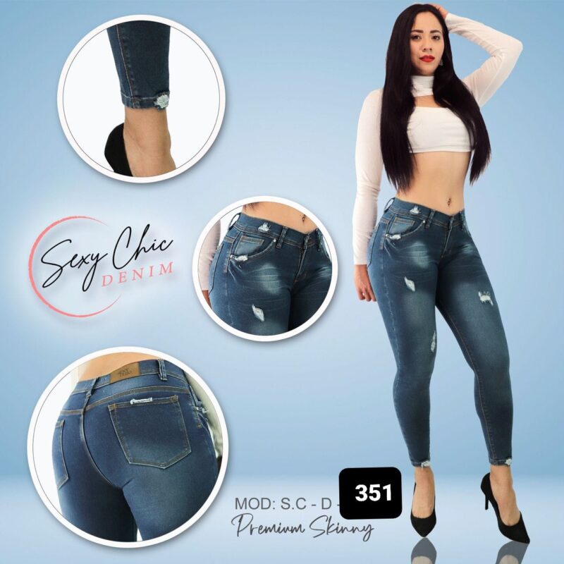 PANTALON DE MEZCLILLA SEXY CHIC 351 REBAJADO