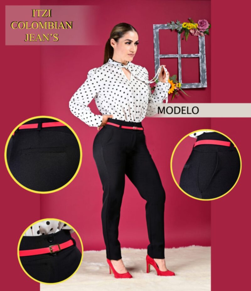 Pantalon de vestir camila negro