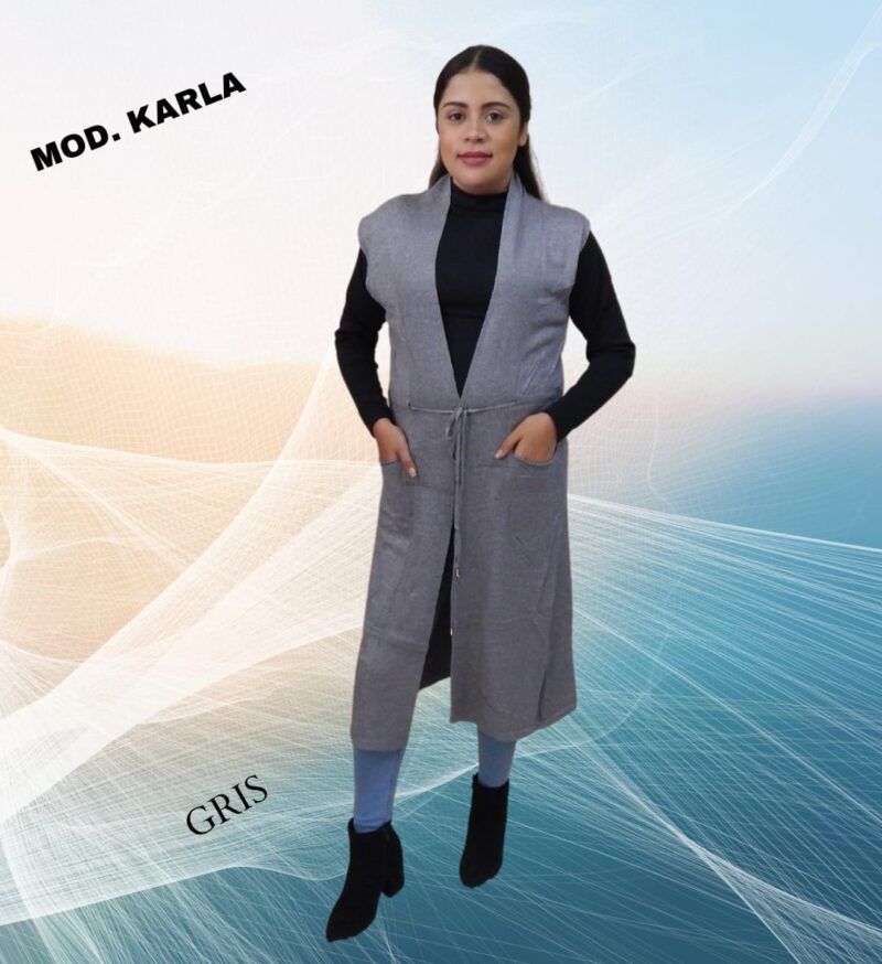 Chaleco MOD. KARLA GRIS UNITALLA (30-36) REBAJADO