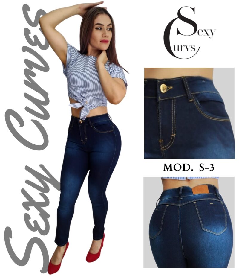 PANTALON DE MEZCLILLA SEXY CURVES S-3 REBAJADO