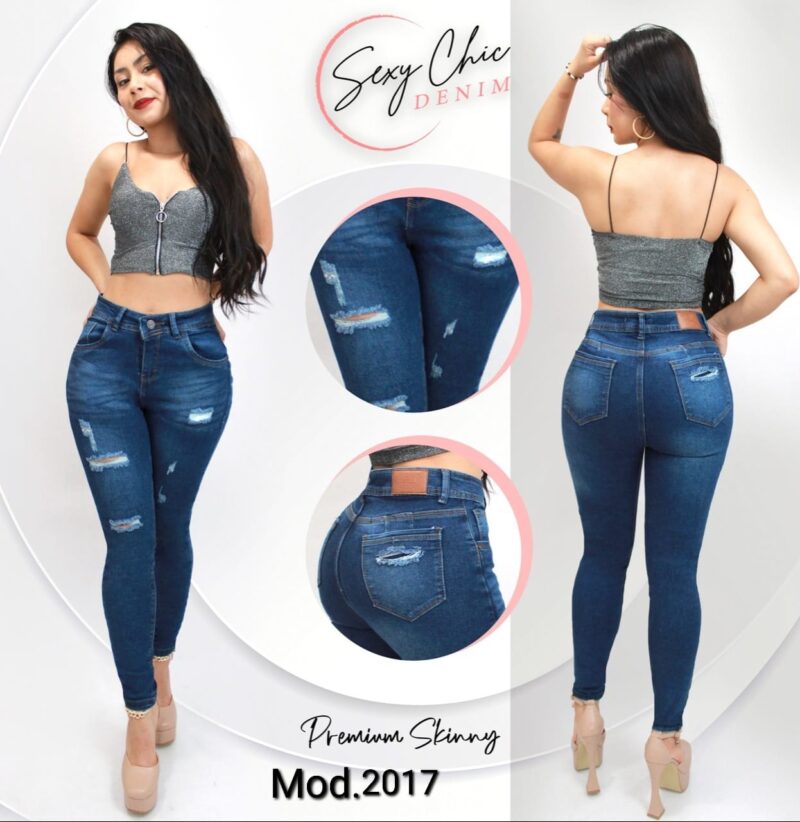 PANTALON DE MEZCLILLA SEXY CHIC 2017 REBAJADO