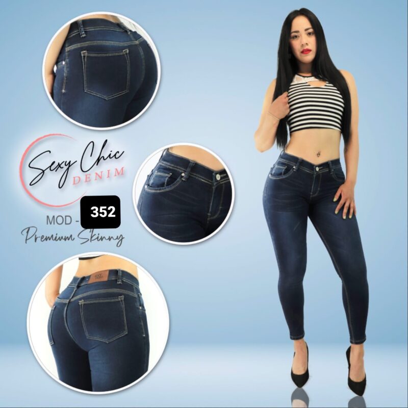 PANTALON DE MEZCLILLA SEXY CHIC 352 REBAJADO