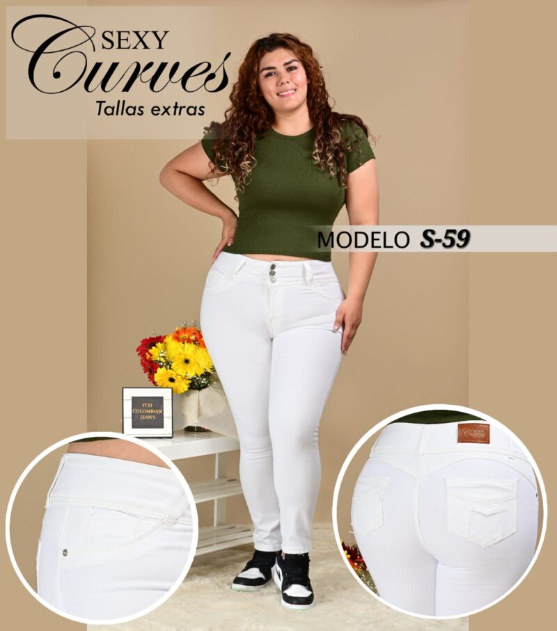 PANTALON DE MEZCLILLA SEXY CURVES S-59