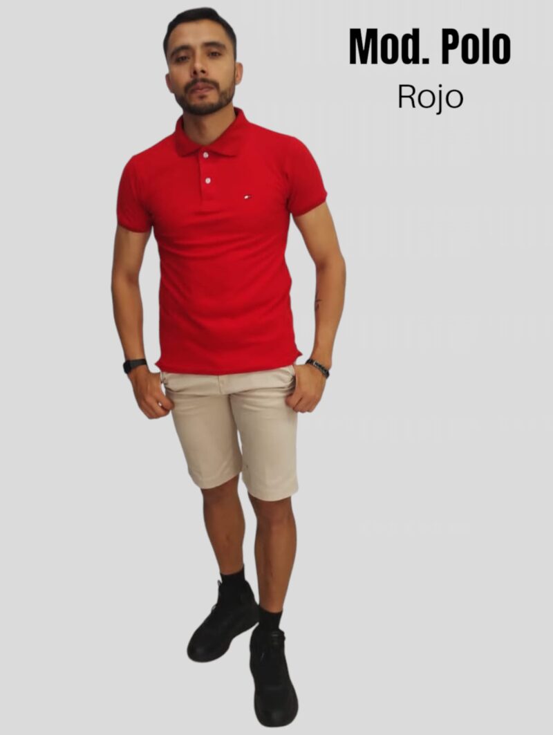 POLO CABALLERO ROJO