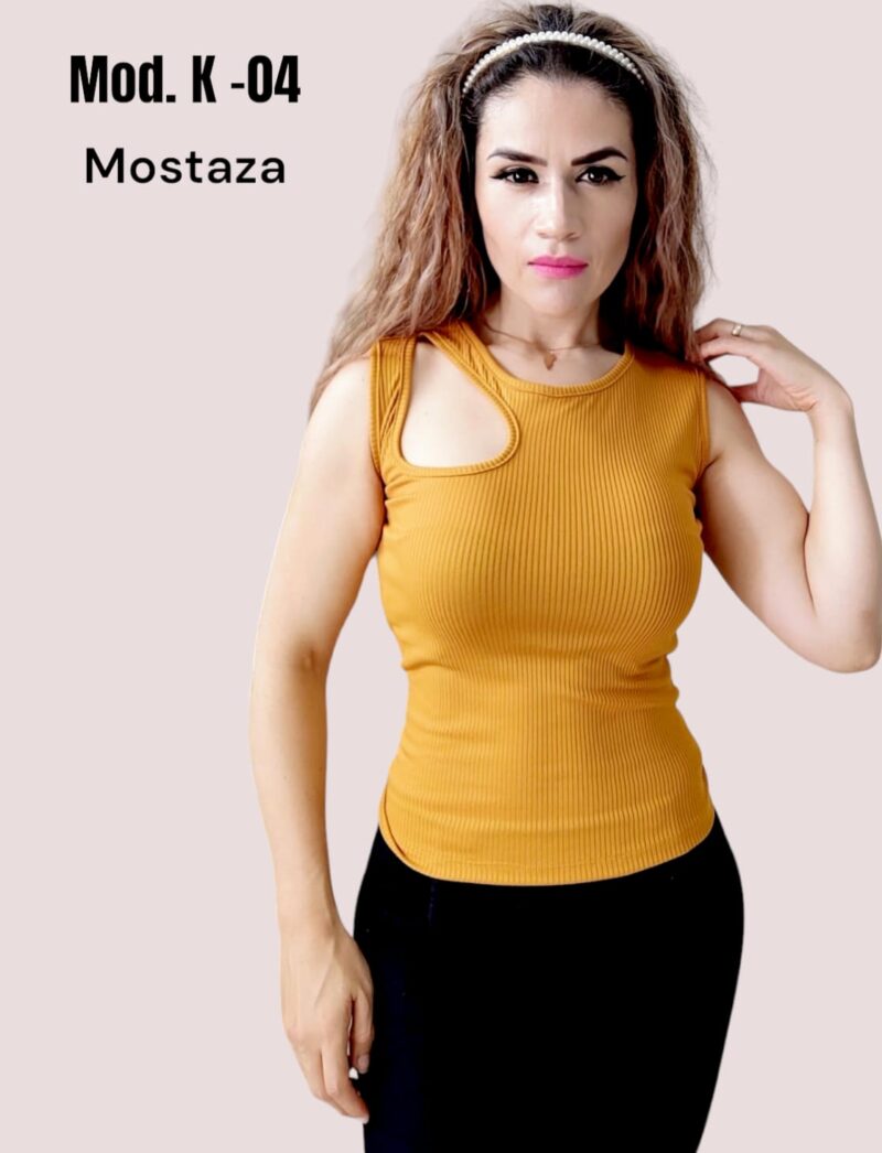 BLUSA K-04 MOSTAZA