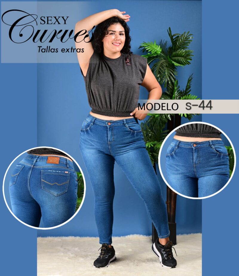 PANTALON DE MEZCLILLA SEXY CURVES S-44