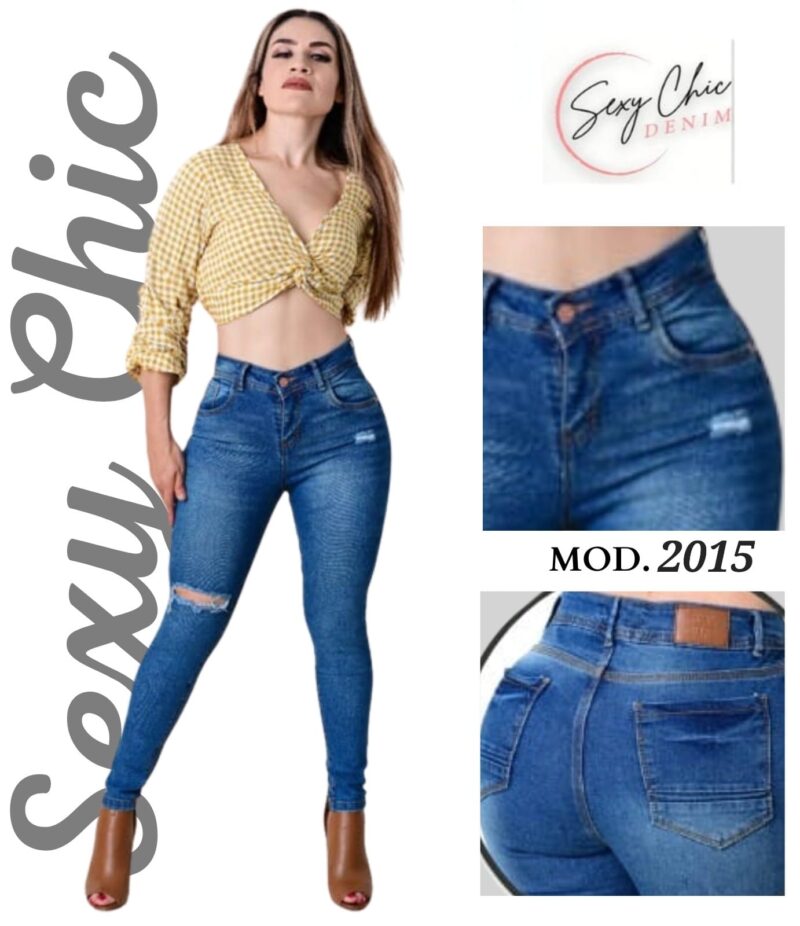 PANTALON DE MEZCLILLA SEXY CHIC 2015