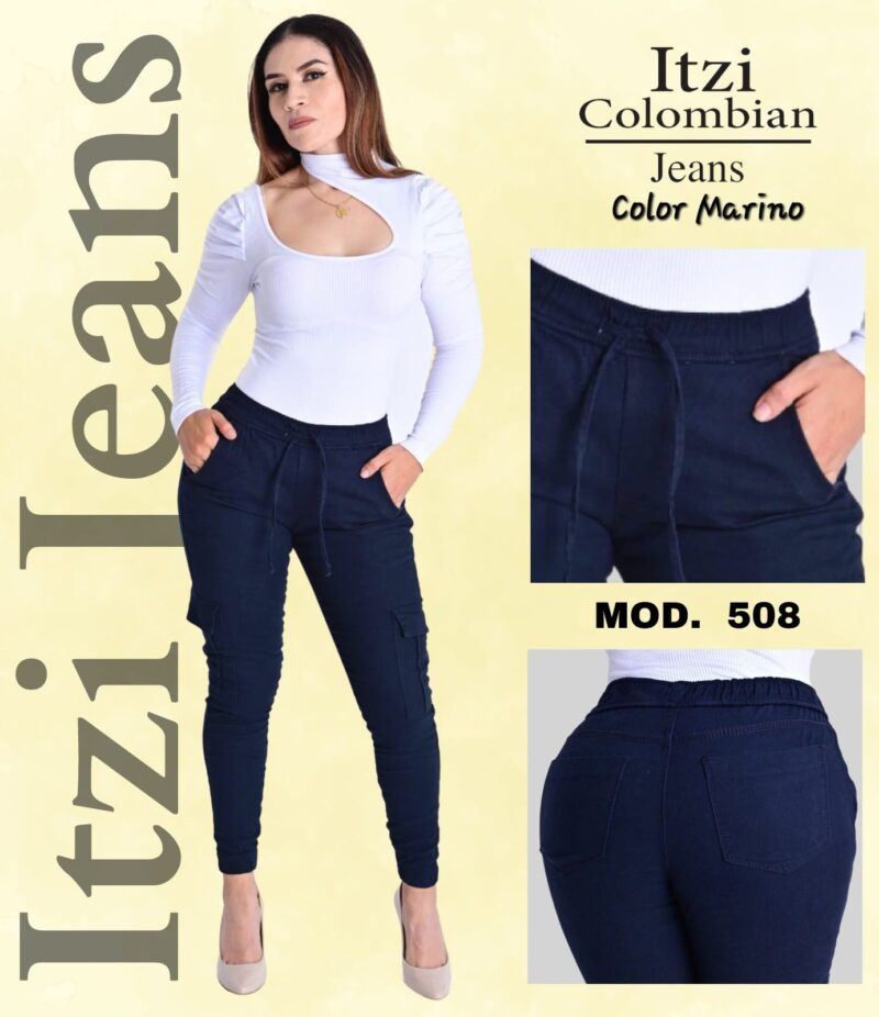 Jogger de gabardina Itzi 508 marino.