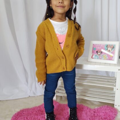 CONJUNTO KIDS-04 MOSTAZA