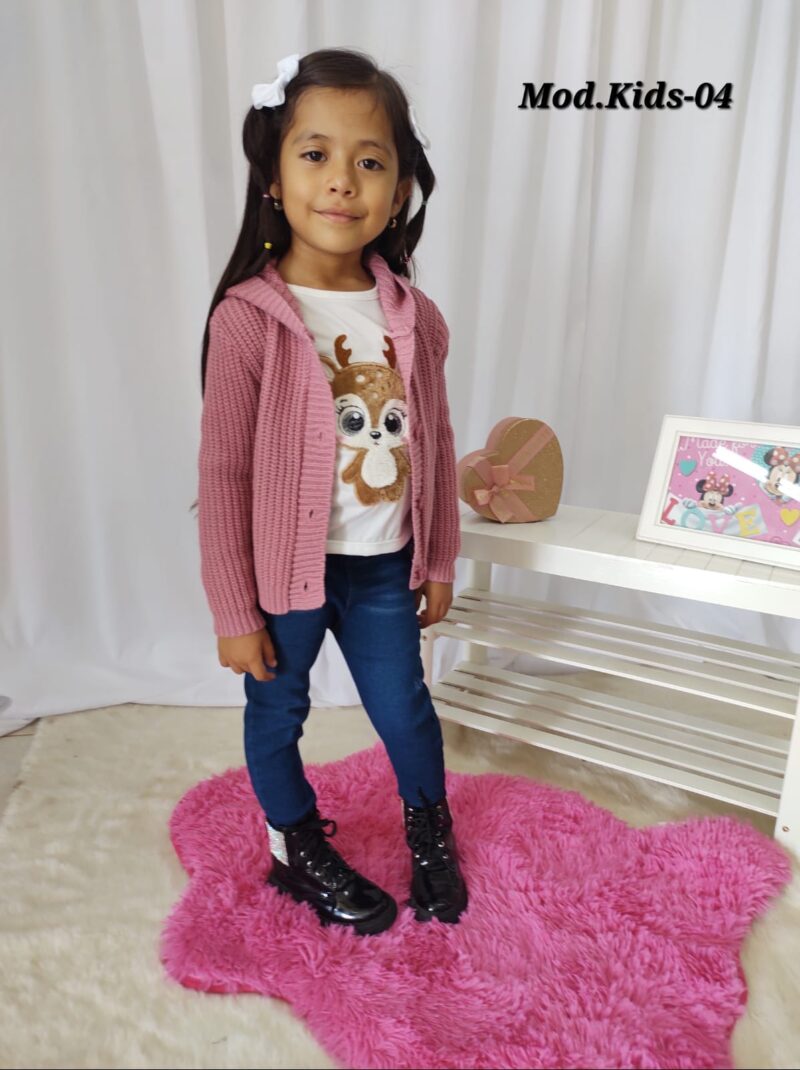 CONJUNTO KIDS-04 ROSA PALO