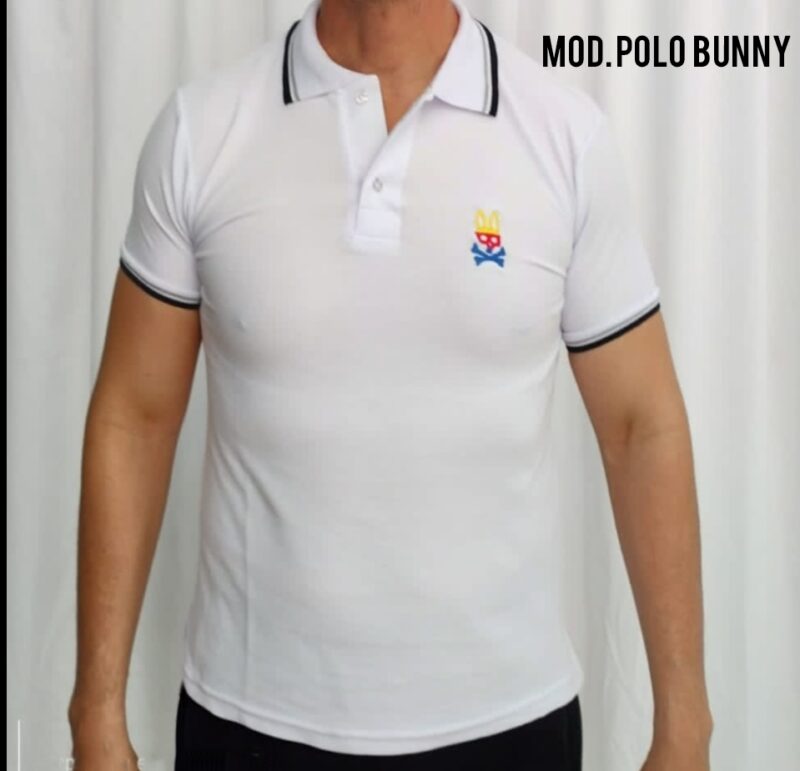 POLO CABALLERO BUNNY BLANCO.