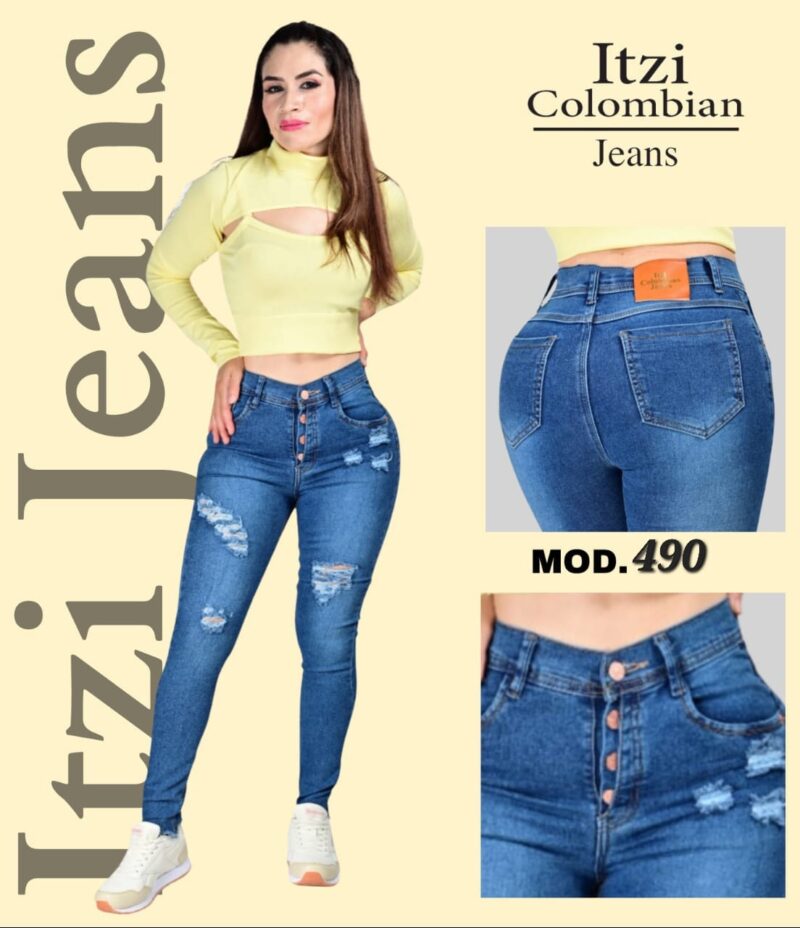 Pantalón de mezclilla Itzi 490.