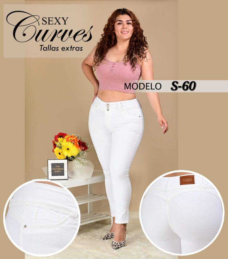 PANTALON DE MEZCLILLA SEXY CURVES S-60.