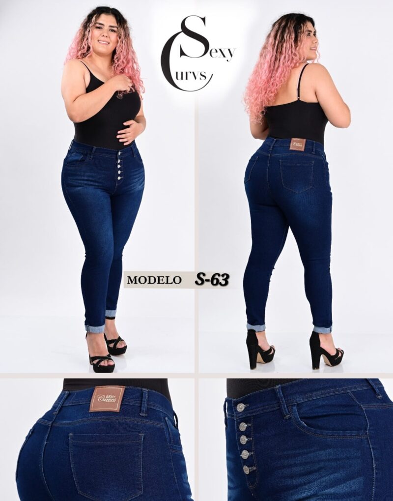 PANTALON DE MEZCLILLA SEXY CURVES S-63