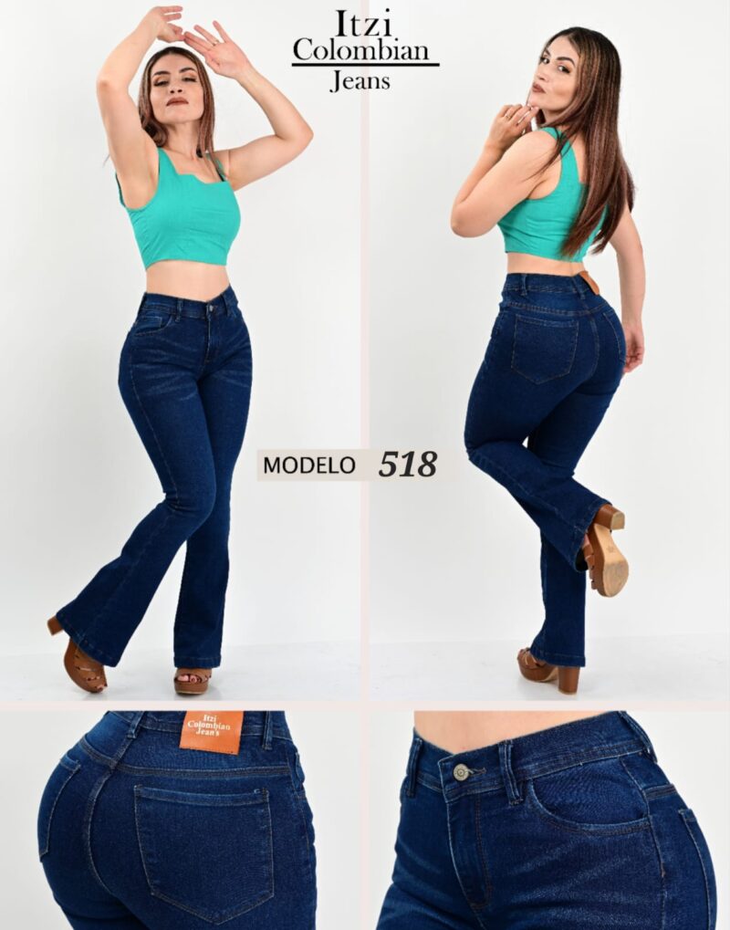 PANTALON DE MEZCLILLA ACAMPANADO 518.