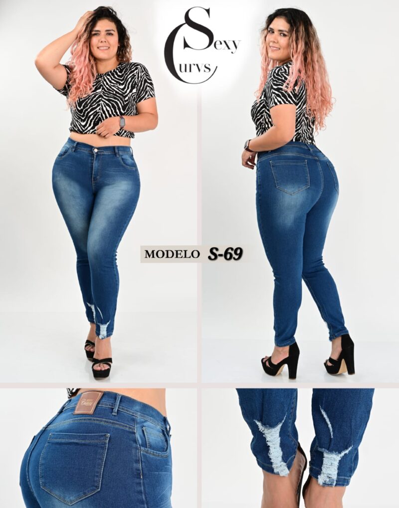 PANTALON DE MEZCLILLA SEXY CURVES S-69.