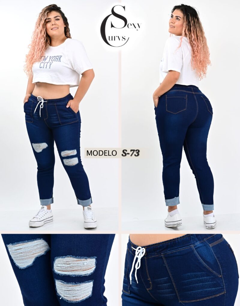 JOGGER DE MEZCLILLA SEXY CURVES S-73