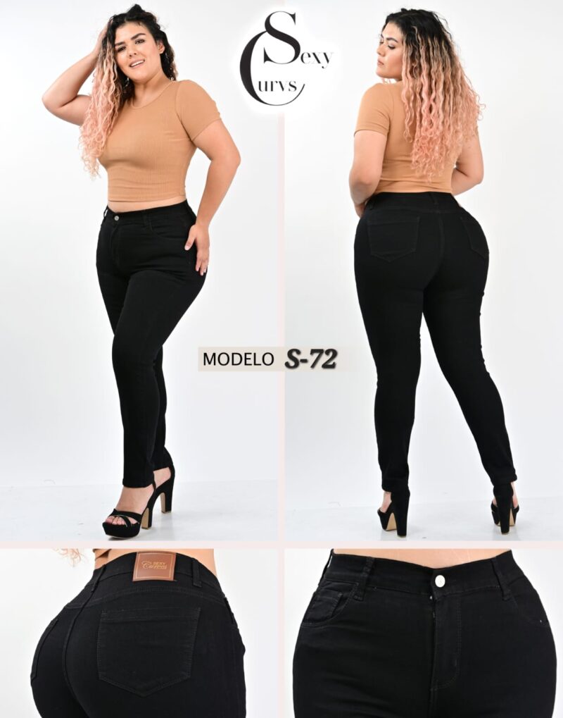 PANTALON DE MEZCLILLA SEXY CURVES S-72.