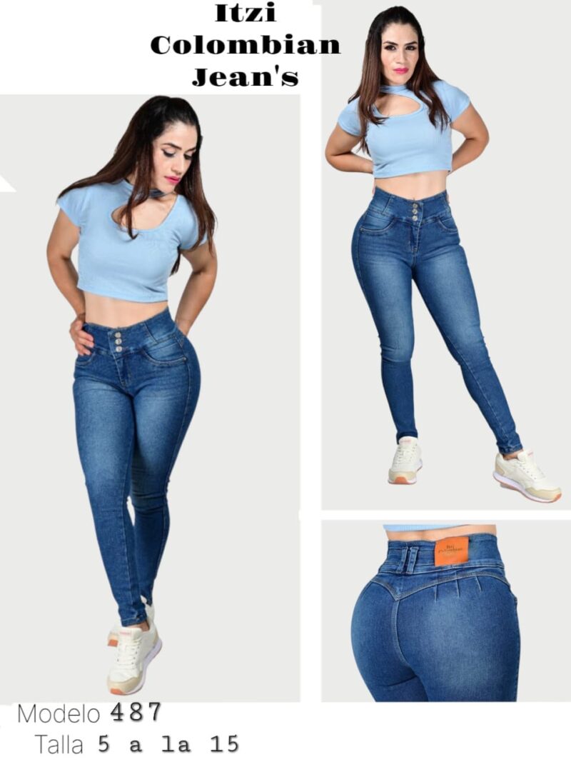 Pantalón de mezclilla Itzi 487.