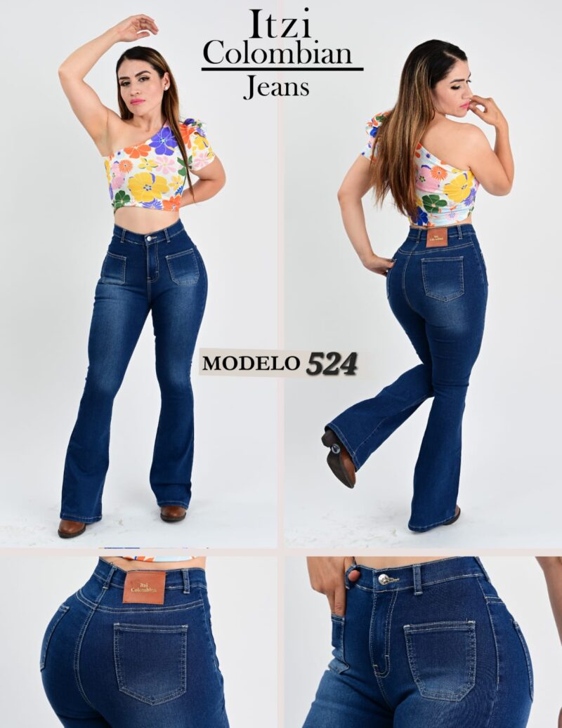 PANTALON DE MEZCLILLA ACAMPANADO 524.