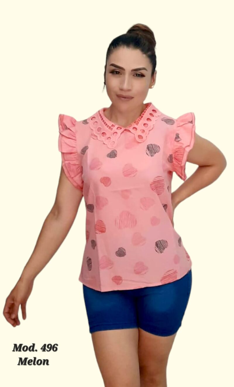 BLUSA 496 ROSA UNITALLA (30 A 36) .