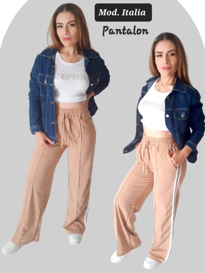 PANTALON ITALIA CAMEL UNITALLA (30 A 34).