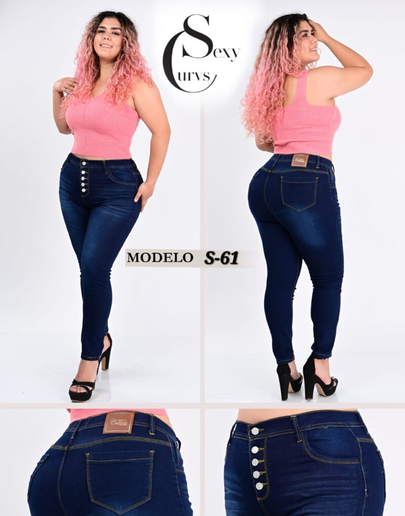 PANTALON DE MEZCLILLA SEXY CURVES S-61.