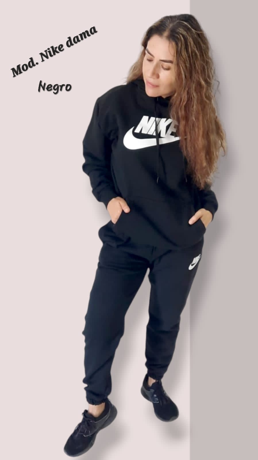 CONJUNTO PANTS DAMA NIKE NEGRO