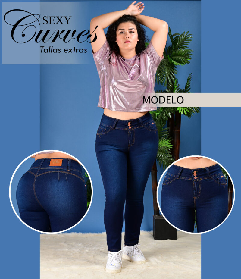 PANTALON DE MEZCLILLA SEXY CURVES S-46