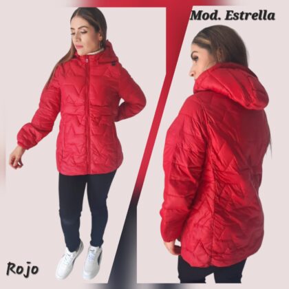 CHAMARRA ESTRELLA ROJO.