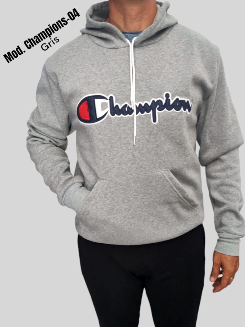 SUDADERA CHAMPIONS-04 GRIS.