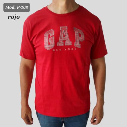 PLAYERA DE CABALLERO P 108 ROJO