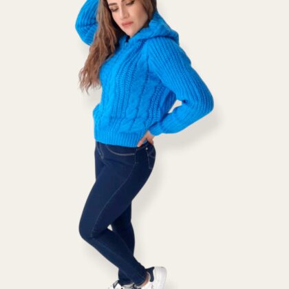 CHAMARRA SONIA AZUL (UNITALLA 32 A 36).