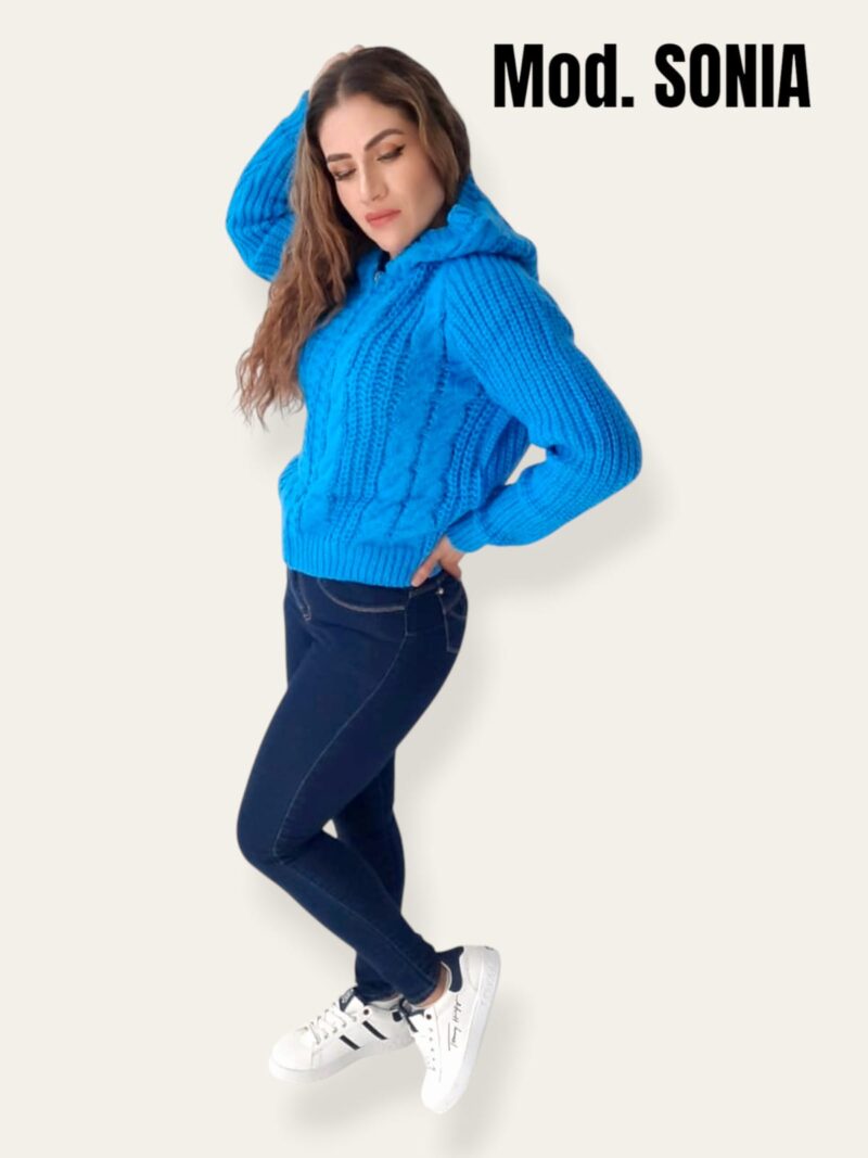 CHAMARRA SONIA AZUL (UNITALLA 32 A 36).