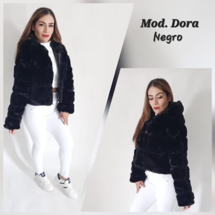 CHAMARRA DORA NEGRO.