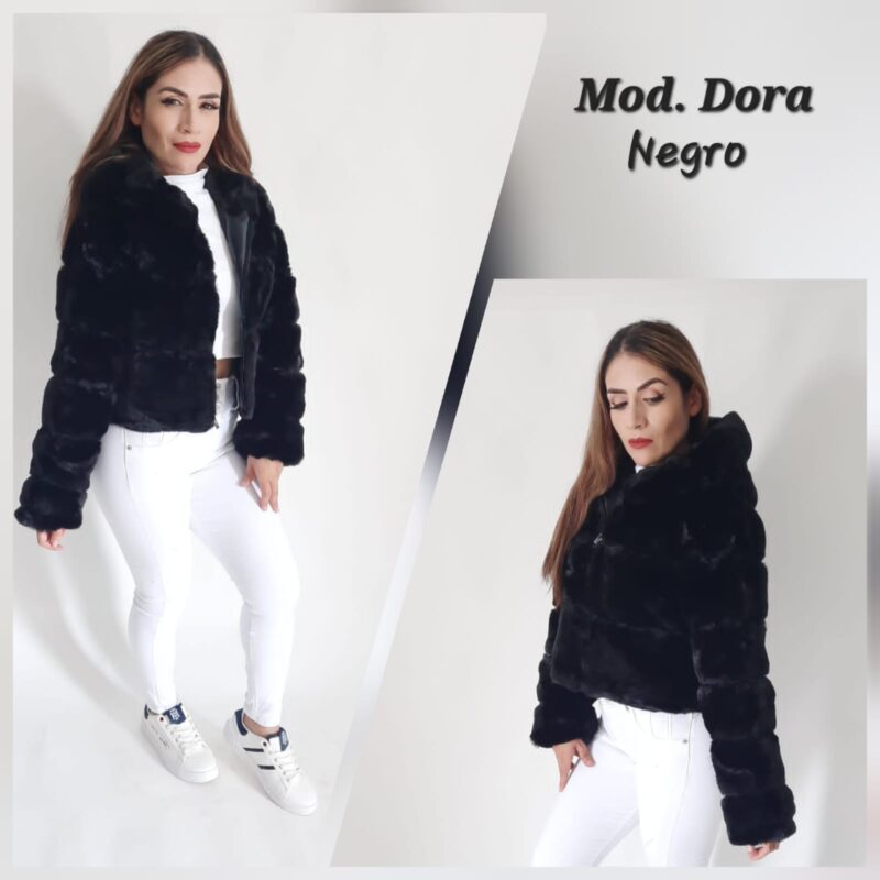CHAMARRA DORA NEGRO.
