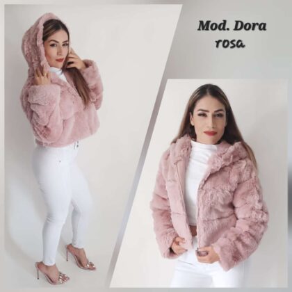 CHAMARRA DORA ROSA.