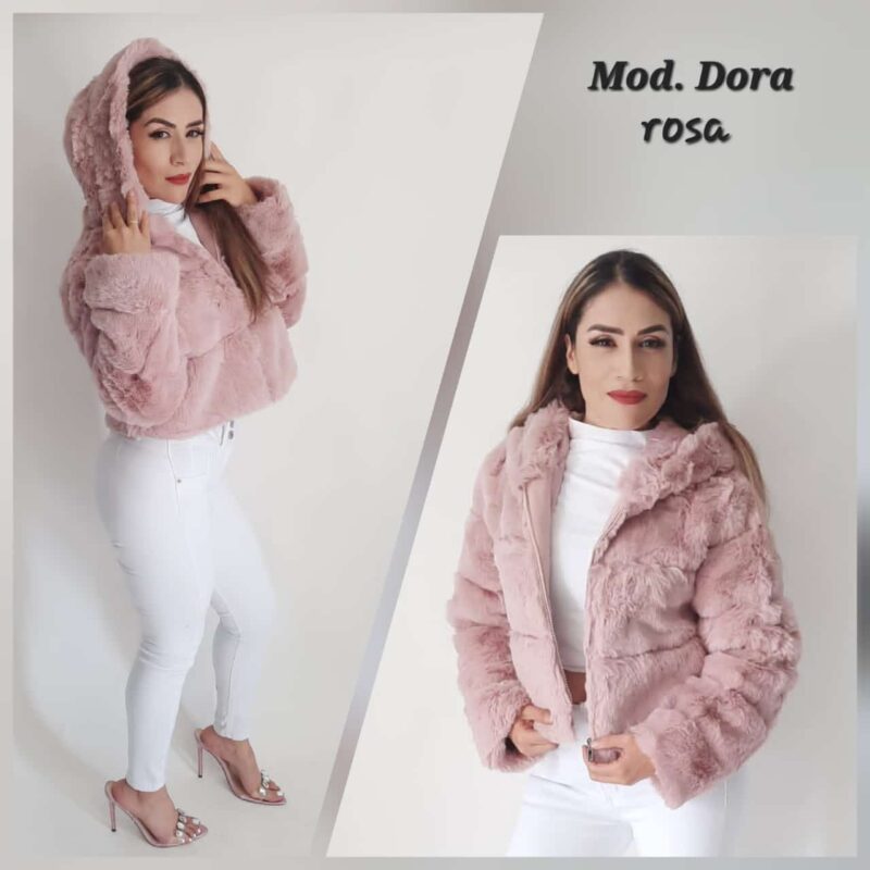 CHAMARRA DORA ROSA.