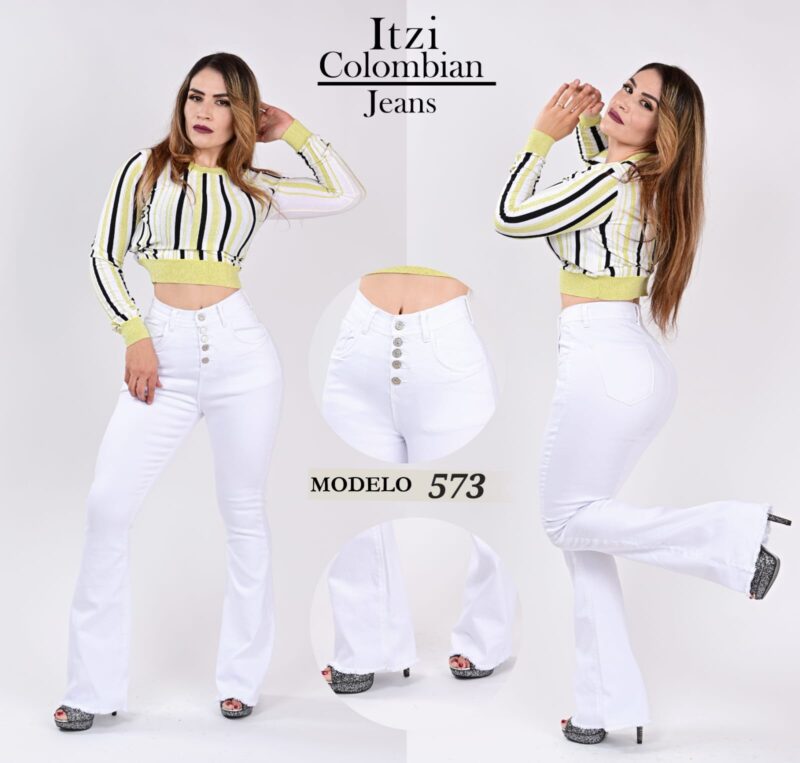 PANTALON DE MEZCLILLA ACAMPANADO 573.