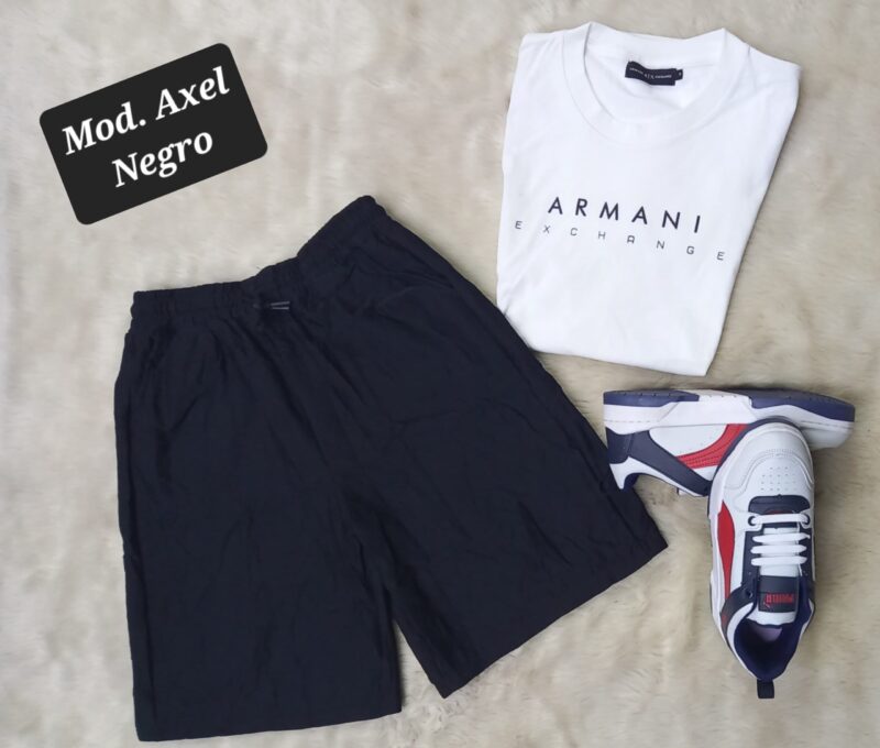 SHORT AXEL NEGRO TALLA EXTRA.