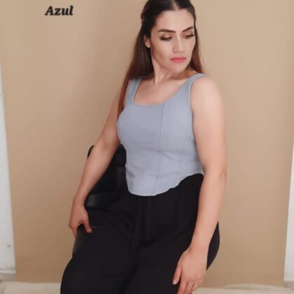 BLUSA ARI-12 AZUL UNITALLA (30 A 34).