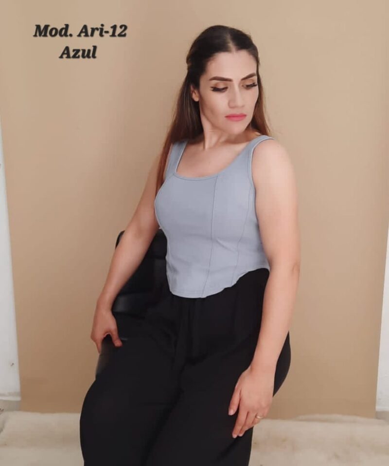 BLUSA ARI-12 AZUL UNITALLA (30 A 34).