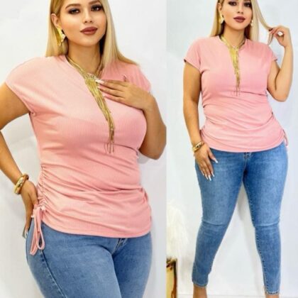 BLUSA DAMA BL-2025 ROSA CURVY (36 A 40)