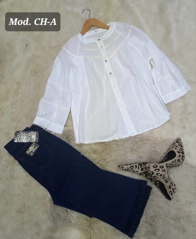 BLUSA DAMA CH-A BLANCO.