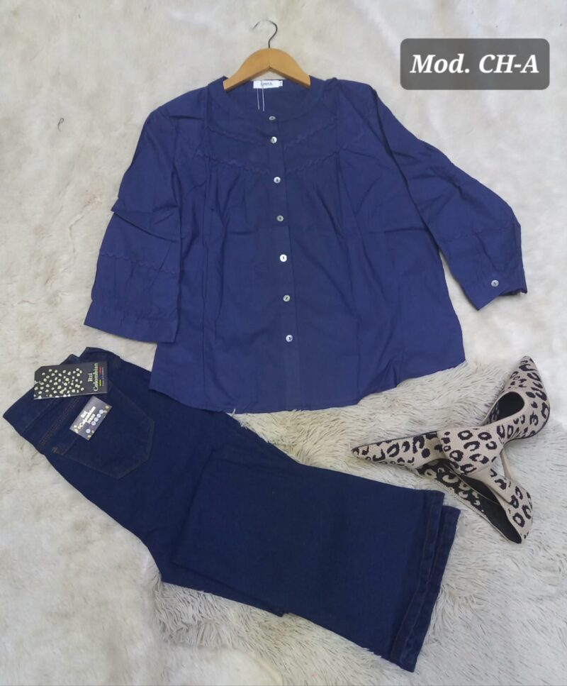 BLUSA DAMA CH-A MARINO.