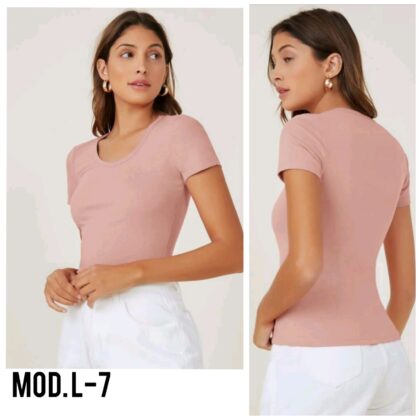 BLUSA DAMA BASICA L-7 ROSA UNITALLA (30 A 34).